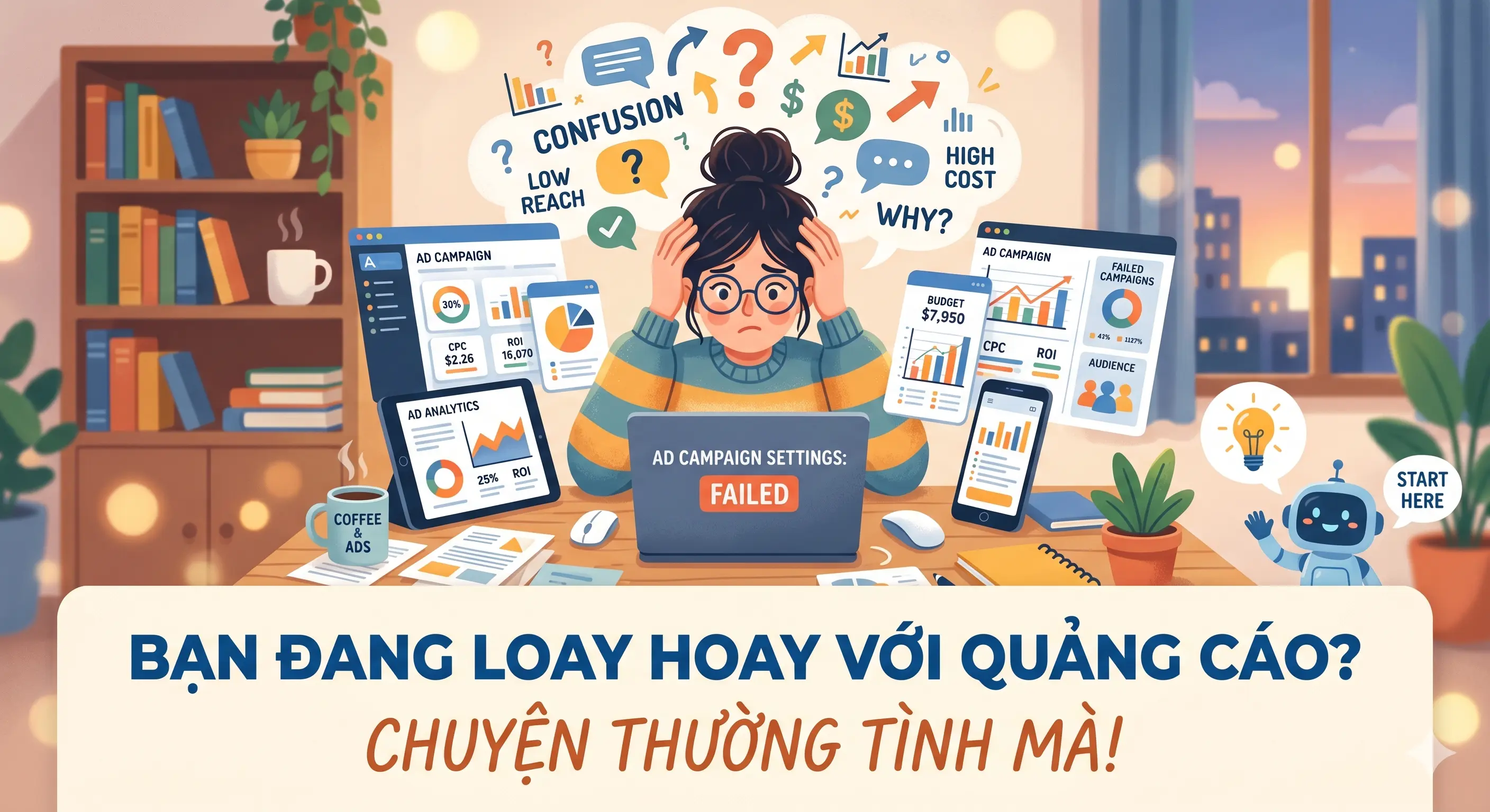 Bạn đang loay hoay với quảng cáo? Chuyện thường tình mà!
