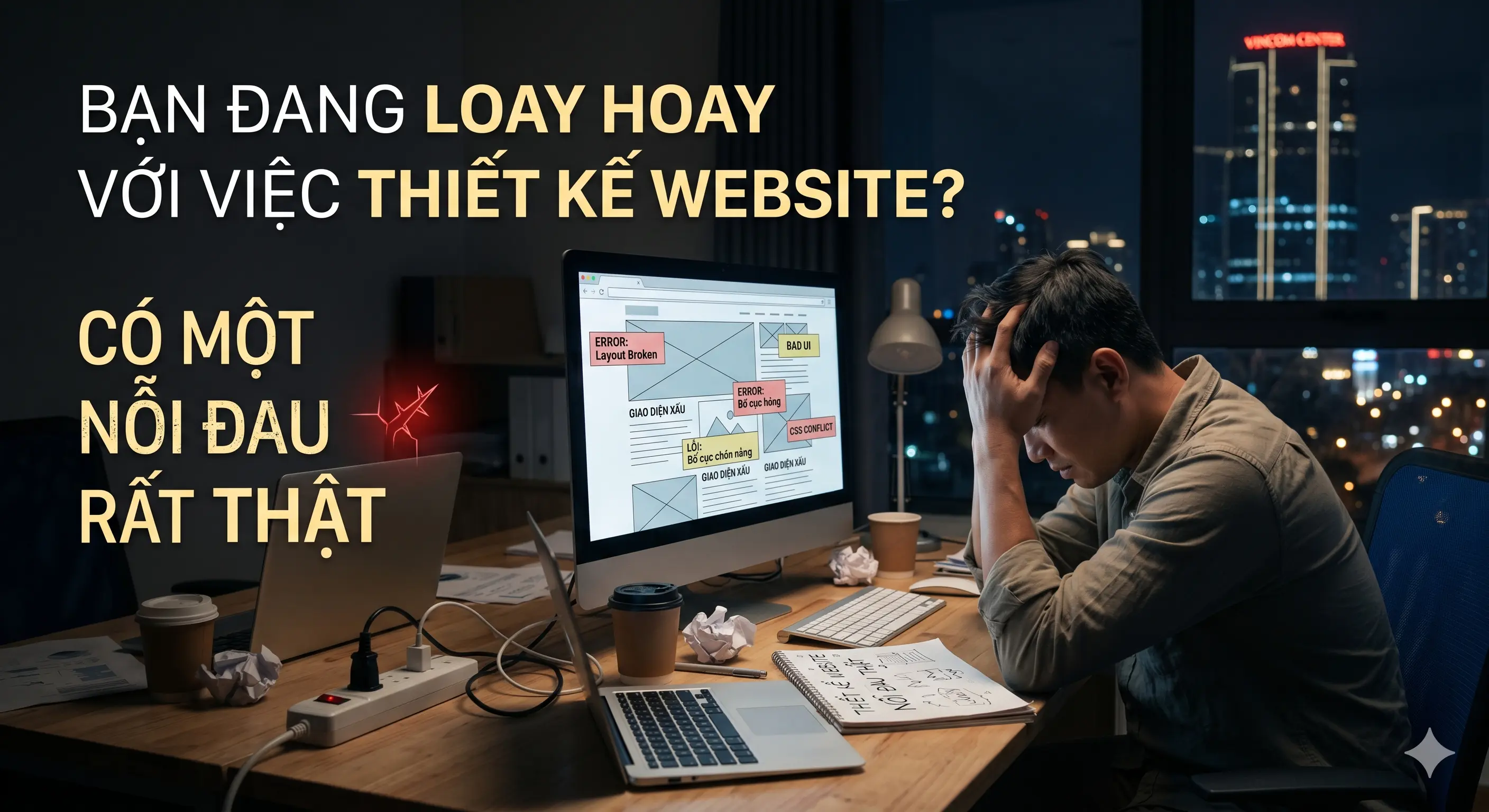 Bạn đang loay hoay với việc thiết kế website? Có một nỗi đau rất thật